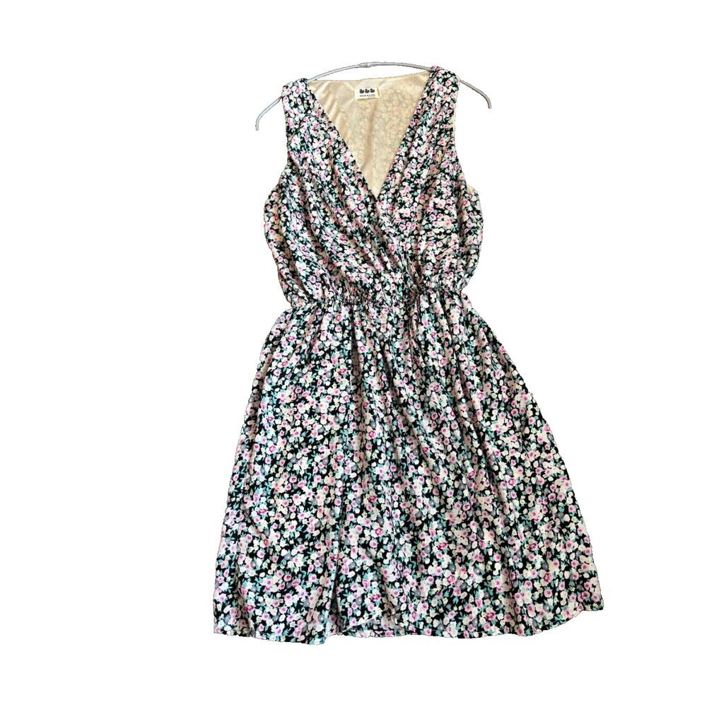 Ducks in a Row SF Womens Dress size L floral mini